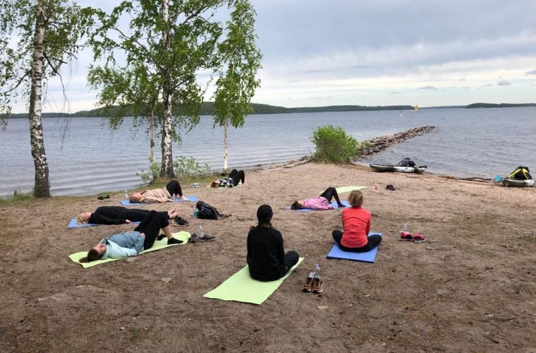 yoga, Saimaa, outdoor, Imatra, Lappeenranta